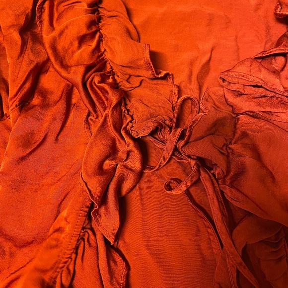 satin red blouse hugo boss - Picture 3 of 3